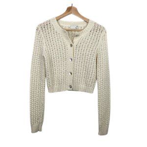 Aritzia Wilfred Free Cropped Cardigan Button Up Sweater XS
